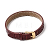 Imitation Leather String Bracelets with Stainless Steel Buckles AJEW-Z053-01G-3