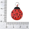 Button Stainless Steel Enamel Pendants SA-CBAE390-02-2