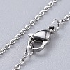 Electroplated Glass Pendant Necklaces NJEW-JN02503-4