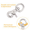 DICOSMETIC 2Pcs Stainless Steel Swivel Clasps STAS-DC0015-60-6