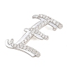 Brass Micro Pave Clear Cubic Zirconia Pendants CU-CBA8481-01P-E-2