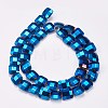 Electroplated Non-magnetic Synthetic Hematite Beads Strands G-P367-A04-2