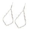 Hollow Teardrop Alloy Dangle Earrings FS-WG02393-01-4