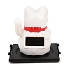 ABS Plastic Solar Powered Maneki-neko Figurines DJEW-B017-01B-01-5