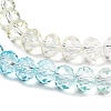 Transparent Painted Glass Beads Strands X1-DGLA-A034-T8mm-A21-4