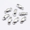 Anti-Tarnish Rhodium Plated 925 Sterling Silver Lobster Claw Clasps STER-K167-075A-P-2