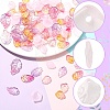 105Pcs 7 Styles Transparent Spray Painted Glass Pendants GLAA-YW0005-89-2