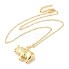 Elephant Pendant Necklaces NJEW-G082-01D-G-2