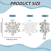 2Pcs PVC Rhinestone Sew on Ornament Accessories DIY-FG0010-67-2