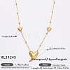316L Surgical Stainless Steel Link Chain Necklaces for Women FS-WGE9B28-18-1