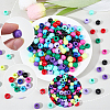 300Pcs 10 Colors Opaque Acrylic Beads SACR-SP0001-53A-5