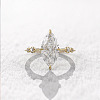 Brass Pave Cubic Zirconia Finger Rings FS-WG1A7FF-06-2