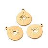 Ion Plating(IP) 316 Surgical Stainless Steel Pendants STAS-D450-22G-1
