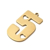 201 Stainless Steel Pendants SA-CBA3D3A-03G-2