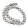 Electroplated Transparent Glass Beads Strands GL-CBA98F0-07F-3