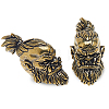2Pcs Outdoor EDC Tool Brass Parachute Rope European Beads KK-DC0004-81AG-1