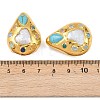 Dyed Synthetic Turquoise & Natural Quartz & Glass Beads KK-H516-17G-3