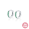 925 Silver Hoop Earrings with Zircon Stone Round Geometric Unisex Jewelry GK7138-6-1