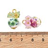 Printed Handmade Porcelain Beads Pendants PALLOY-JF05907-3