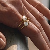 304 Stainless Steel Pave Cubic Zirconia Finger Rings for Women RJEW-K319-02C-G-1