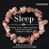 Natural Strawberry Quartz Chip Beaded Stretch Bracelets JI5766-20-1