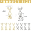 4Pcs Locking Double Brass Bead Tips KK-YW0004-62P-3