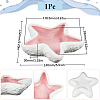 1Pc Starfish Shape Ceramic Jewelry Plate AJEW-SC0002-96A-2