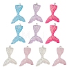 10Pcs 5 Colors Transparent Resin Pendants CRES-YW0001-13-1