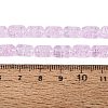 Transparent Crackle Glass Beads Strands GLAA-NH0001-04-A03-2