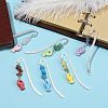 6Pcs Alloy Bookmarks AJEW-FS00005-5