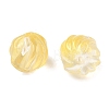 Two-tone Transparent Glass Beads GLAA-H041-02C-2