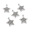 Alloy Rhinestone Pendants ALRI-C008-35P-2