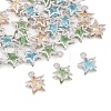 30Pcs 3 Colors Alloy Glass Pendants FIND-YW0011-24B-1