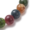 Natural Green Jade Imitation Tourmaline Beaded Stretch Bracelets for Women Men BJEW-JB13467-4