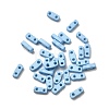 2-Hole Baking Paint Glass Seed Beads SEED-S023-17A-10-1