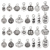 42Pcs 14 Styles Tibetan Style Alloy Pendants FIND-GA0003-73-1