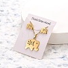 201 Stainless Steel Pendant Necklaces & Stud Earrings Sets FS-WG852B2-14-1