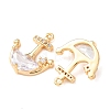 Brass Micro Pave Cubic Zirconia Pendants KK-A284-05G-2