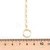 Brass Oval Link Chain Y Lariat Necklaces NJEW-H087-06I-G-5