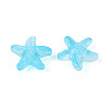 Frosted Glass Beads FGLA-T005-01C-2