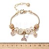 Alloy European Beads Charm Bracelets BJEW-F495-10G-3