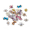 24Pcs 12 Styles Alloy Enamel Connector Charms FIND-BG0001-03-3