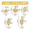 140Pcs 10 Styles Alloy Pendants FIND-FH0007-11-2