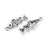 Tibetan Style Alloy Pendants TIBEP-T053-07AS-2