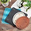 SUPERFINDINGS 4Pcs 4 Style PU Leahter Knitting Crochet Bags Bottom PURS-FH0001-01-2