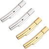 4Sets 2 Colors Column 304 Stainless Steel Bayonet Necklace Clasps STAS-UN0020-41-1