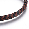 Leather Braided Cord Bracelets BJEW-E352-29B-2