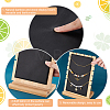 Bamboo Wood Multiple Necklace Display Stands NDIS-WH0009-13B-6