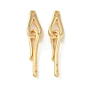 Brass Hook and S-Hook Clasps KK-Z136-41C-G-1