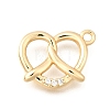 Brass Micro Pave Cubic Zirconia Pendants KK-Q097-05A-G-1